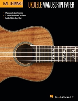 Paperback Hal Leonard Ukulele Manuscript Paper Book