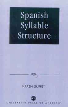 Paperback Spanish Syllable Structure Book