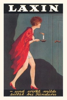 Paperback Vintage Journal Woman in Lingerie with Candlestick Book