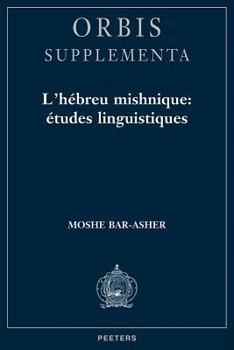 Paperback L'Hebreu Mishnique, Etudes Linguistiques [French] Book