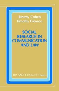 Paperback Social Research in Communication and Law Book