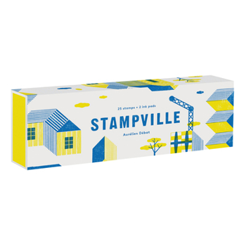 Misc. Stampville: 25 Stamps + 2 Ink Pads Book