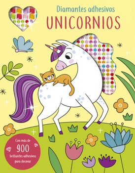 Paperback Diamantes Adhesivos, Unicornios [Spanish] Book