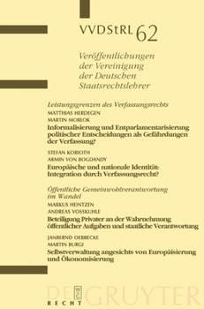 Hardcover Leistungsgrenzen des Verfassungsrechts. Öffentliche Gemeinwohlverantwortung im Wandel [German] Book