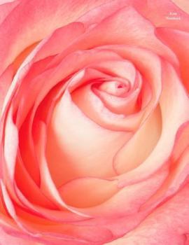 Paperback Rose Notebook: Wide-Ruled, Notebook, 110 Pages, (8.5 X 11 Inches), Large, Glossy Cover, Design on Front and Back Side, Journal Book