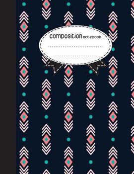 Composition Notebook, 8.5 x 11, 110 pages: Stripes-arrows2: (School Notebooks)