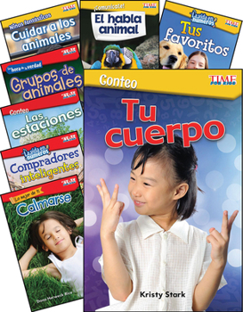 Paperback Time for Kids Math/Science Spanish Grades K-1: 8-Book Set [Spanish] Book