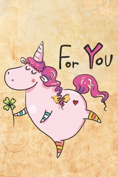 Paperback For You: Lovely Female Unicorn Notebook - special gift, cartoon animal, cute pink horse Book