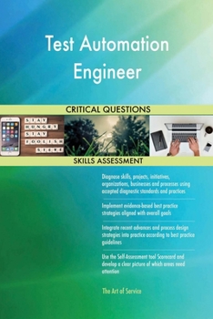 Paperback Test Automation Engineer Critical Questions Skills Assessment Book