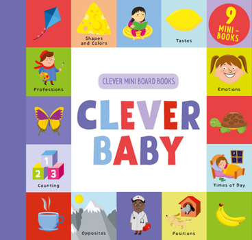 Hardcover Clever Baby: 9 Mini Board Book Box Set Book