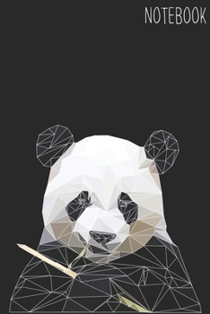 Notebook: Panda Bear Polygon I Size 6 x 9 I Ruled 120 Pages I Animal Lover | Gift | (German Edition)