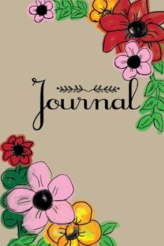Journal: Floral Watercolor Design College Ruled Lined Notebook | 120 Pages Perfect Funny Gift Journal, Diary