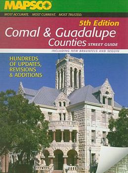 Spiral-bound Mapsco Comal & Guadalupe Counties Street Guide: Including New Braunfels and Seguin Book