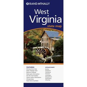 Map West Virginia Easy to Read Book