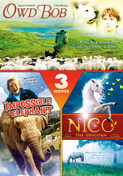 DVD Owd Bob / Nico The Unicorn / Impossible Elephant Book