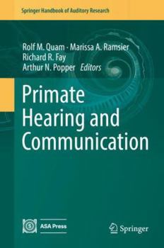 Hardcover Primate Hearing and Communication Book
