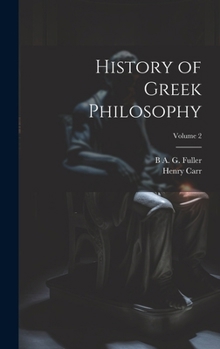 Hardcover History of Greek Philosophy; Volume 2 Book