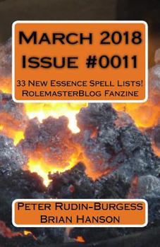 Paperback March 2018 Issue #0011: Rolemaster Blog Fanzine Book