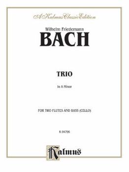 Paperback Trio in a Minor: For Two Flutes and Bass (Cello) Book