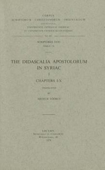 Paperback The Didascalia Apostolorum in Syriac, I: V. Book