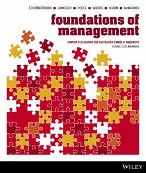 (Aucm) Foundations of Management for Australian Catholic University