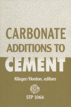 Hardcover Carbonate Additions to Cement Book