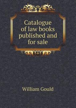 Paperback Catalogue of Law Books Published and for Sale Book