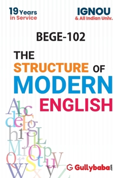 Paperback BEGE-102/ EEG-02 The Structure of Modern English Book