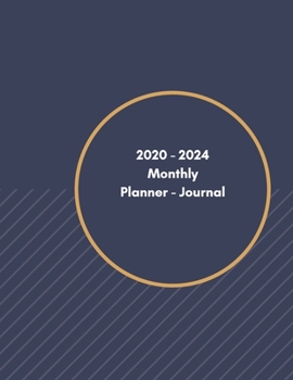 Paperback 2020-2024 Monthly Planner - Journal Book