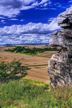 Paperback Notebook Panorama of Rock Formations and Landscapes Book