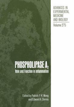 Paperback Phospholipase A2: Role and Function in Inflammation Book