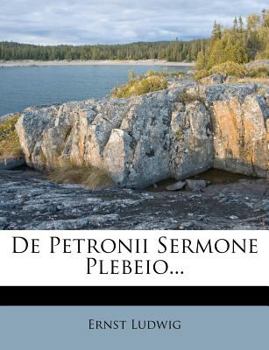 Paperback de Petronii Sermone Plebeio... Book