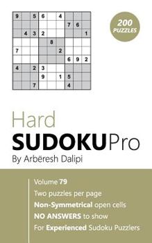 Paperback Hard Sudoku Pro: Book for Experienced Puzzlers (200 puzzles) Vol. 79 Book