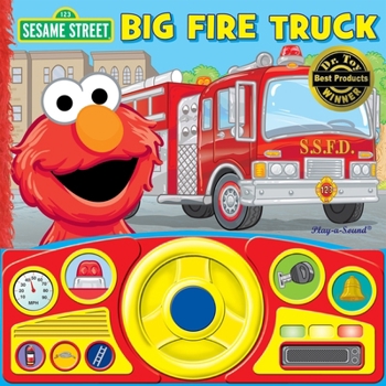 Board book Sesame Street: Elmo's Big Fire Truck Sound Book [With Battery] Book