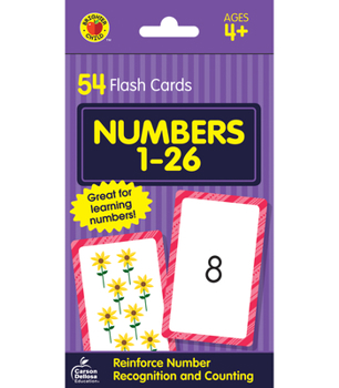 Cards Numbers 1 to 26 Flash Cards, Grades Pk - 1 Book