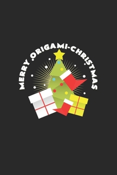 Merry origami christmas: 6x9 Origami | blank with numbers paper | notebook | notes
