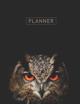 Planner: Owl 2 Year Weekly Planning Organizer | 2020 - 2021 | January 20 - December 21 | Writing Notebook | Productive Datebook Calendar Schedule | Plan Days, Set Goals & Get Stuff Done
