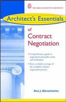 Paperback Architect's Essentials of Contract Negotiation Book