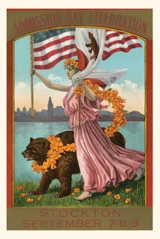 Paperback Vintage Journal Admission Day Poster, Stockton Book