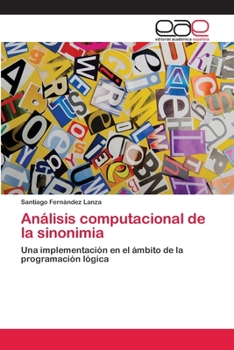Paperback Análisis computacional de la sinonimia [Spanish] Book
