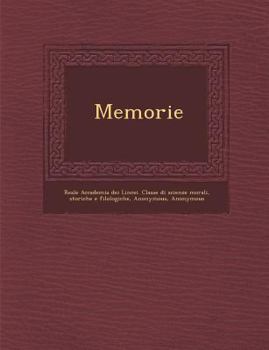 Paperback Memorie [Italian] Book