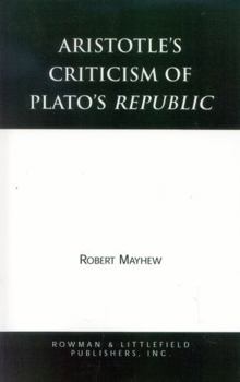 Paperback Aristotle's Criticism of Plato's Republic Book