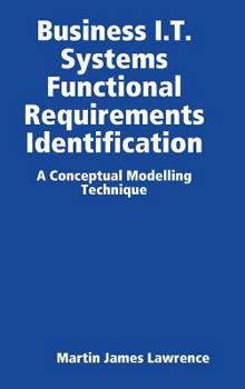 Hardcover Business I.T. Systems Functional Requirements Identification Book