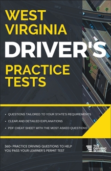 Paperback West Virginia Driver's Practice Tests Book