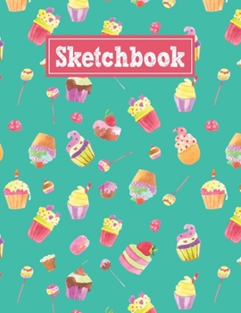 Sketchbook: 8.5 x 11 Notebook for Creative Drawing and Sketching Activities with Watercolor Cakes Themed Cover Design