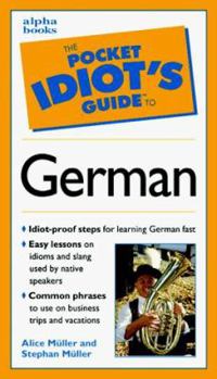 Paperback The Pocket Idiot's Guide to German Phrases Book