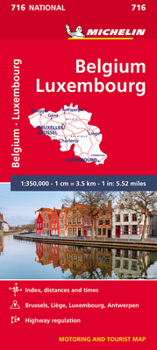 Map Michelin Belgium Luxembourg Maps 716 Book