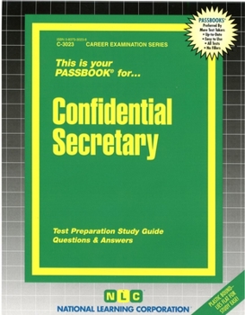 Spiral-bound Confidential Secretary: Passbooks Study Guide Book