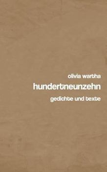 Paperback hundertneunzehn: gedichte und texte [German] Book