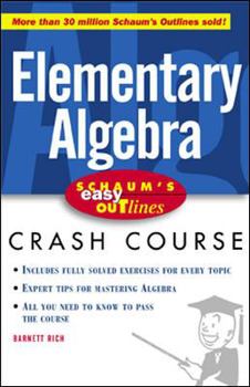 Paperback Schaum's Easy Outline of Elementary Algebra Book